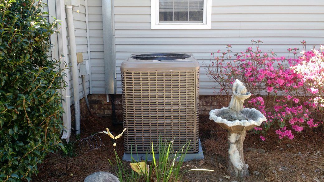 Residential house HVAC unit