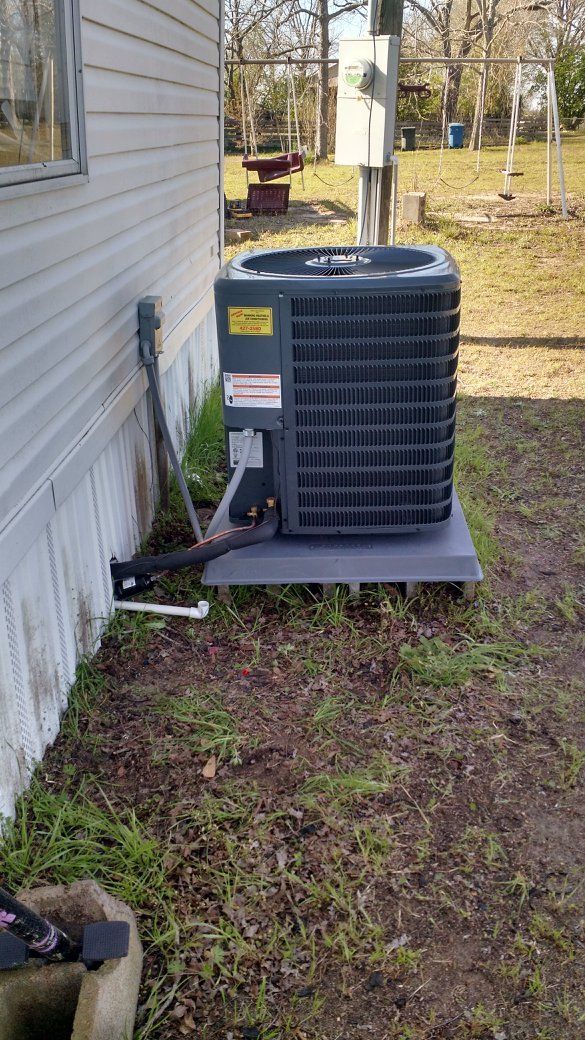 Residential house HVAC unit