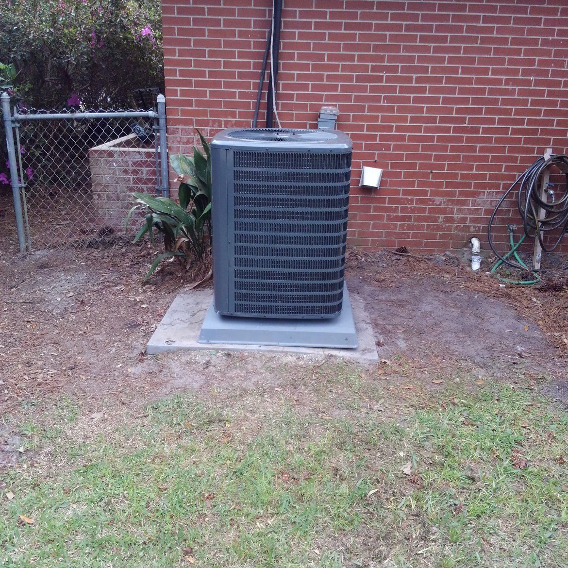 Residential house HVAC unit
