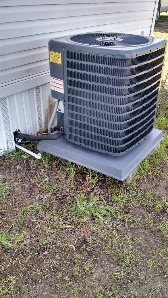 Residential house HVAC unit