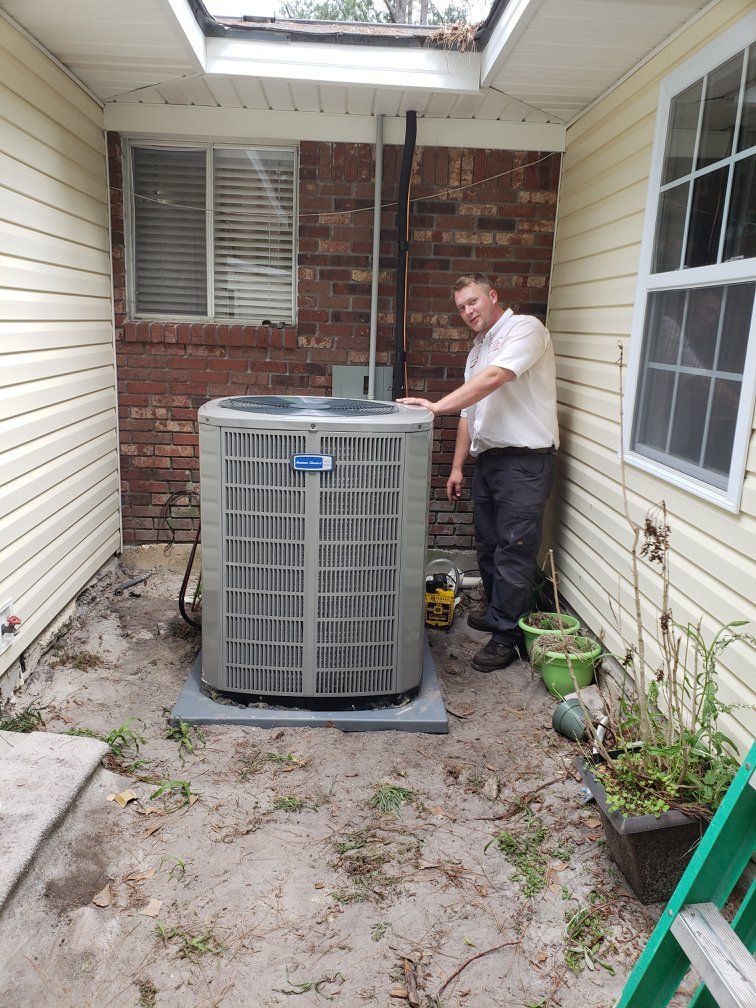 Residential house HVAC unit
