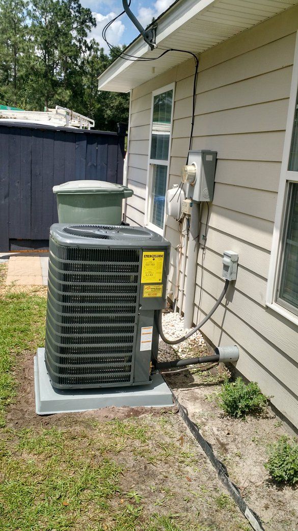 Residential house HVAC unit