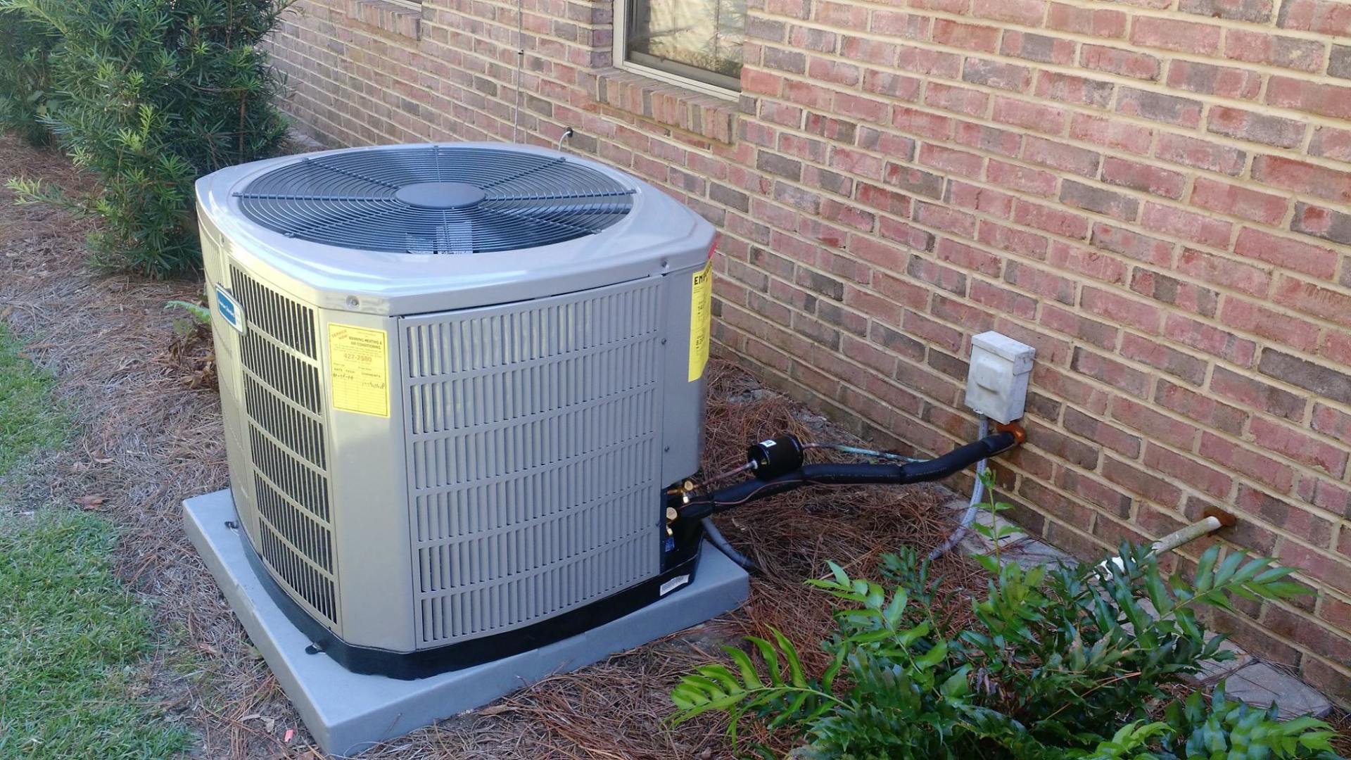 Residential house HVAC unit