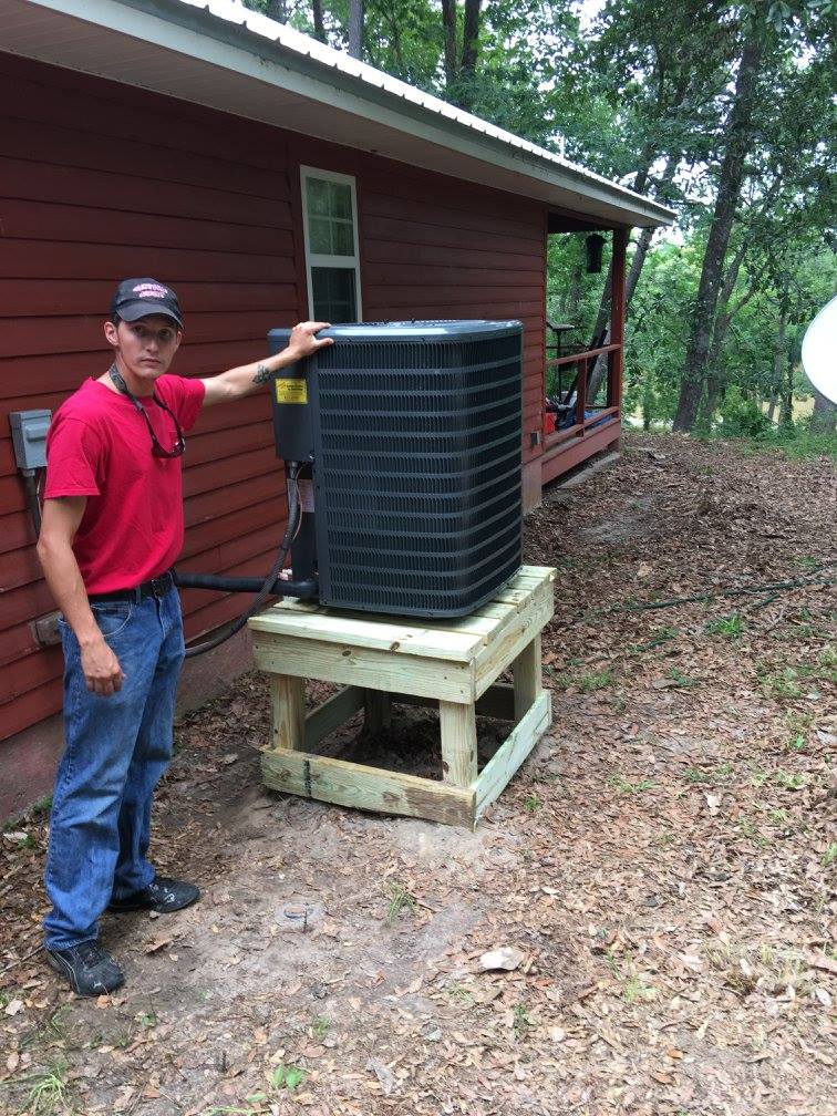 Residential house HVAC unit