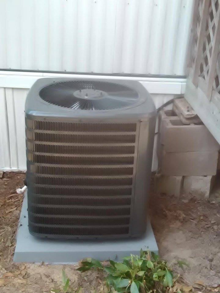 Residential house HVAC unit