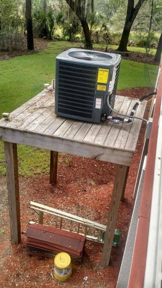 Residential house HVAC unit