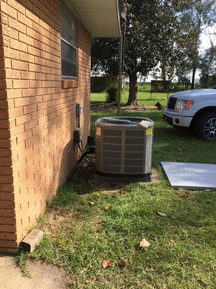 Residential house HVAC unit