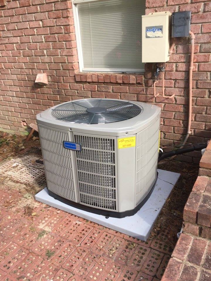 Residential house HVAC unit