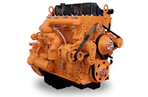 Orange Car Engine