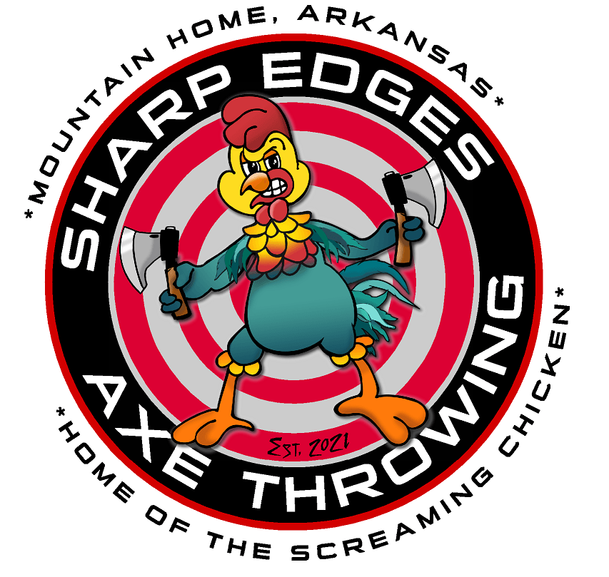 Sharp Edges Axe Throwing logo