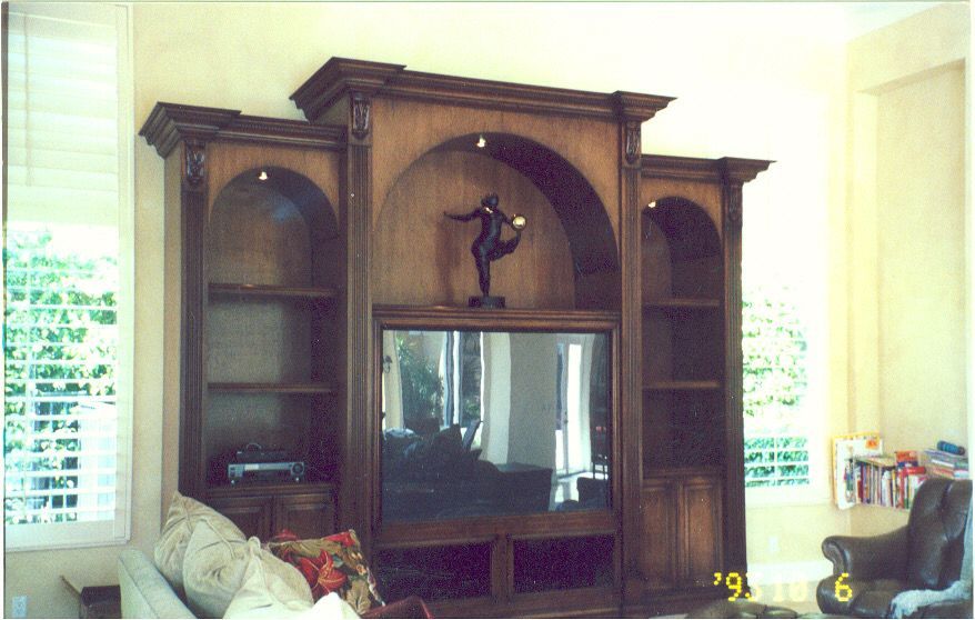TV Rack with Cabinets