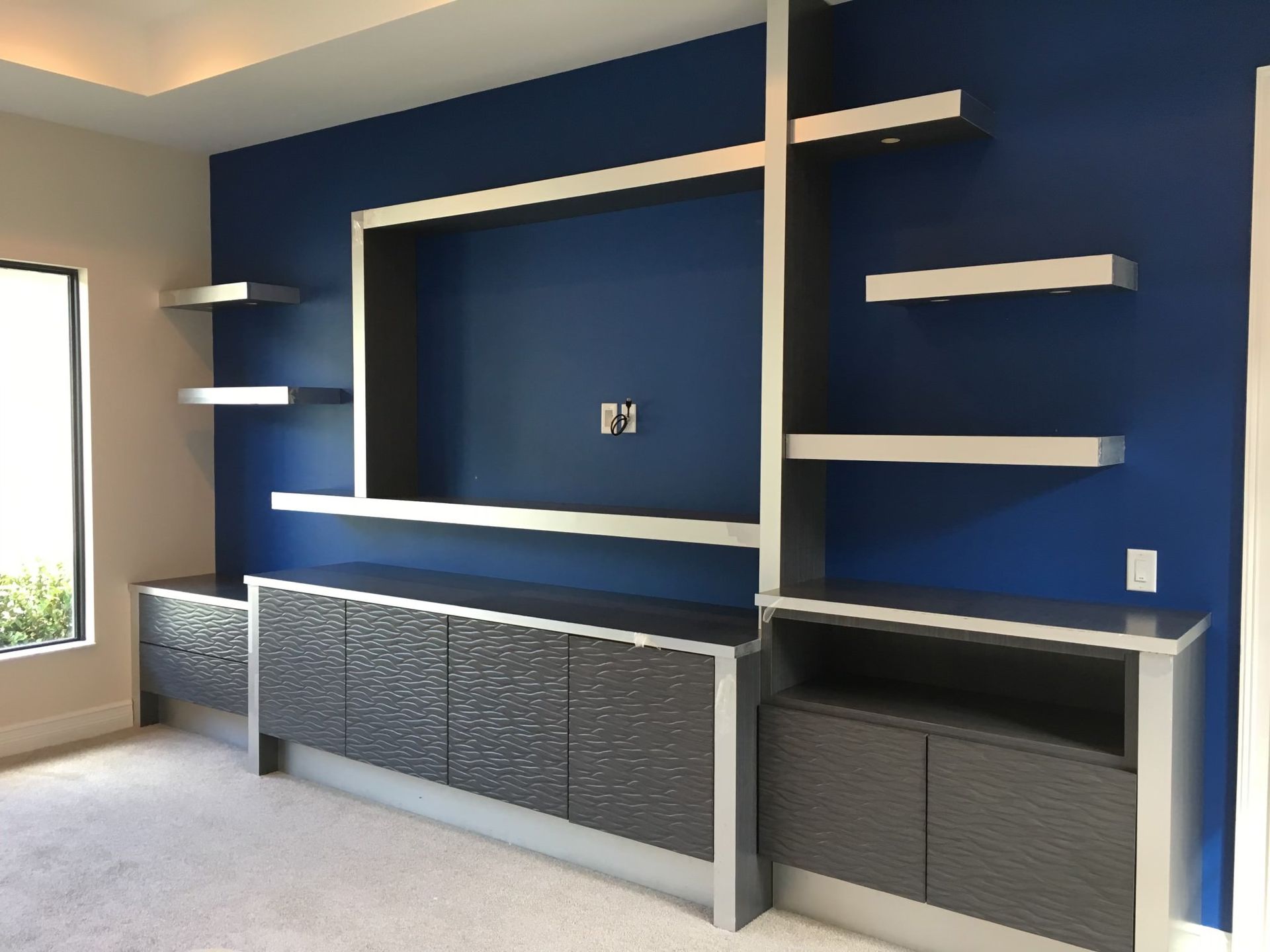 cabinets and shelves