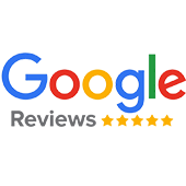 The google reviews logo is shown on a white background.
