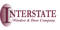 Interstate Window & Door Company logo in burgundy and gray text with a large decorative “I”