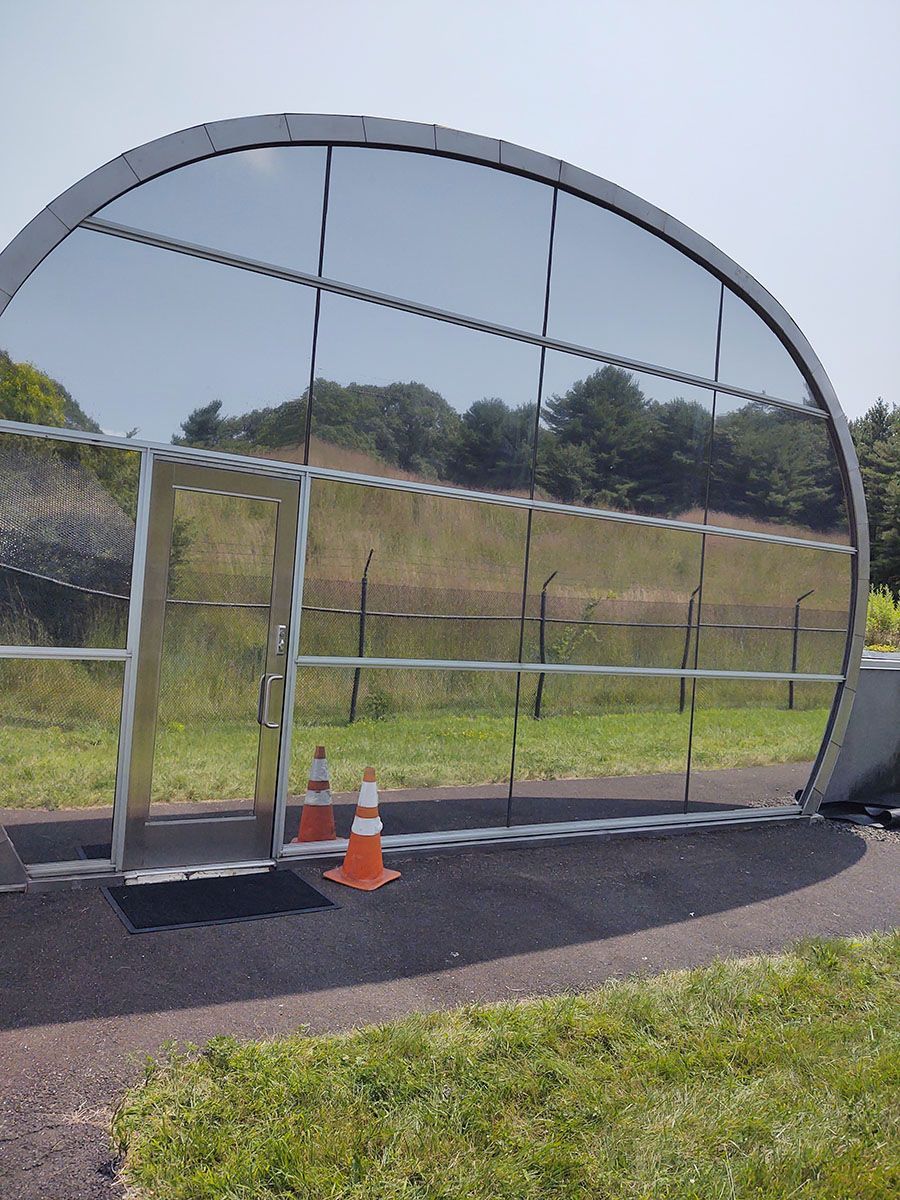 exterior view of window glass tint