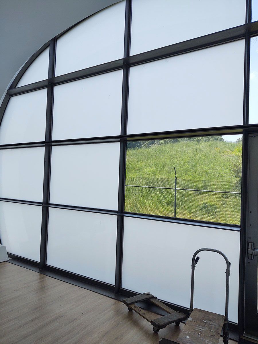 on-going glass film installation