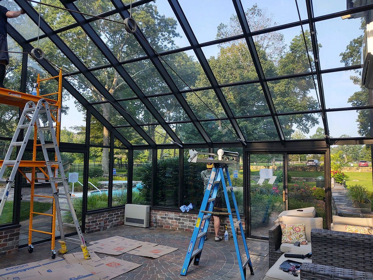 glass roof tinting work