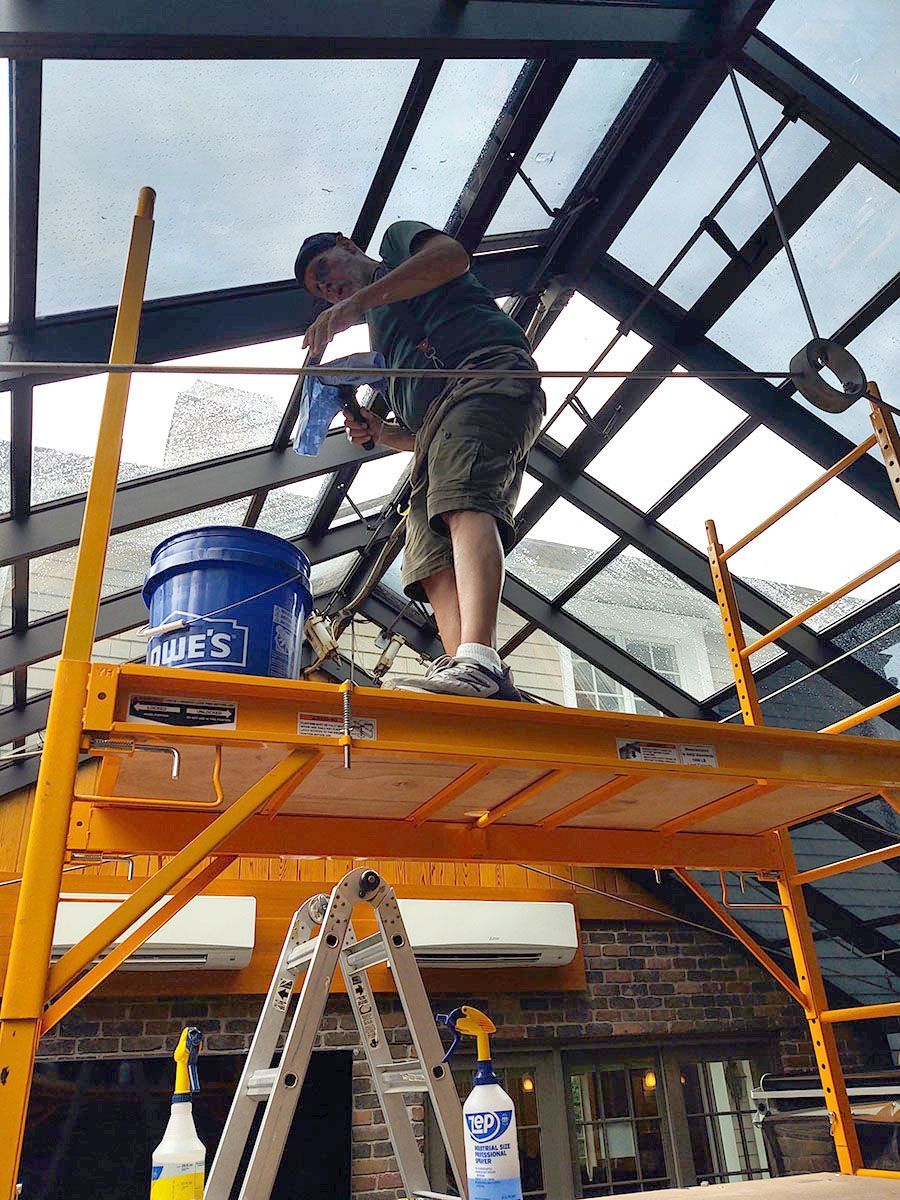 glass tint installation