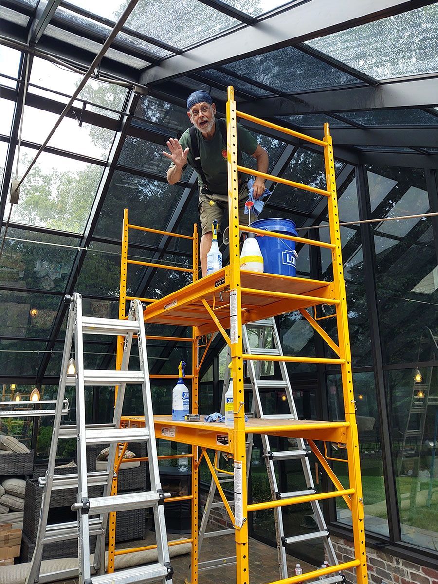 residential tinting installation work