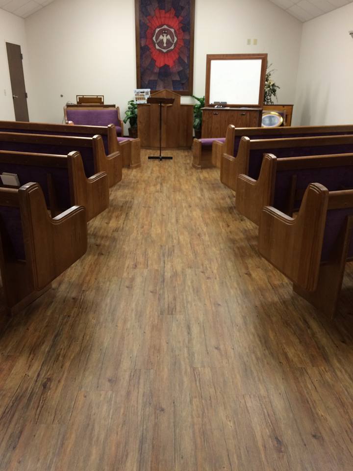 Church with Hardwood flooring
