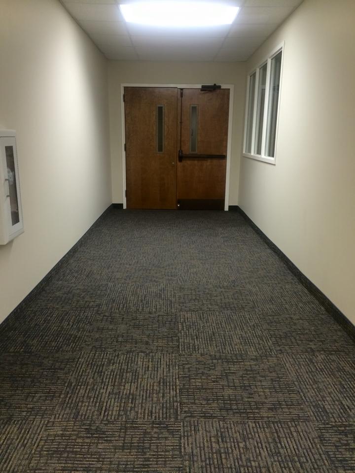 Carpet flooring on hallway