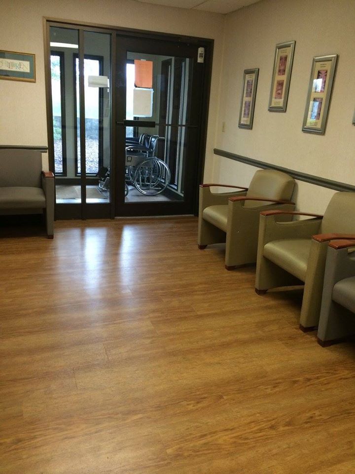 Hardwood flooring of modern house