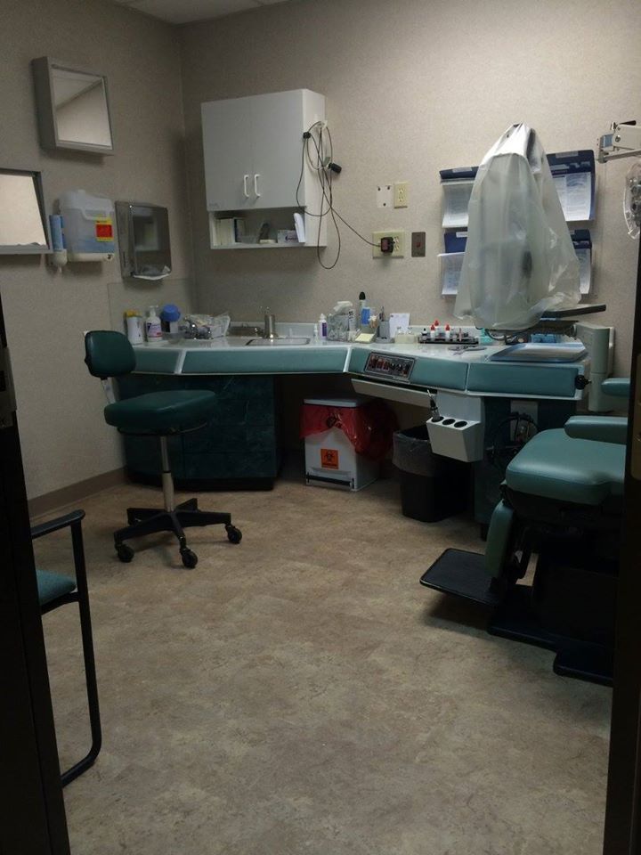 Tiles flooring on a dental clinic