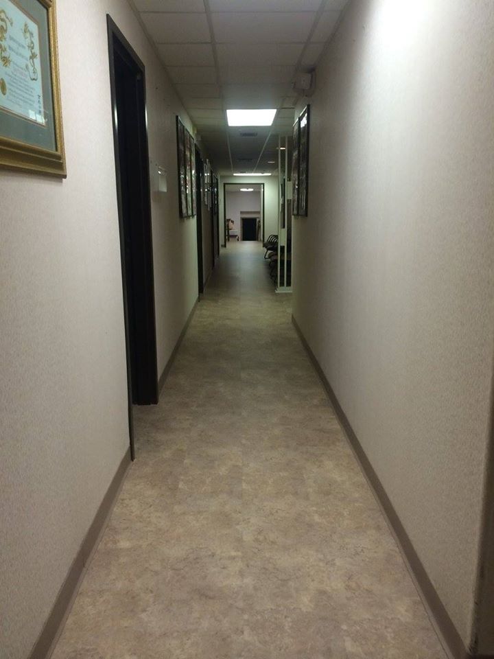 Tiles flooring on a apartment hallway