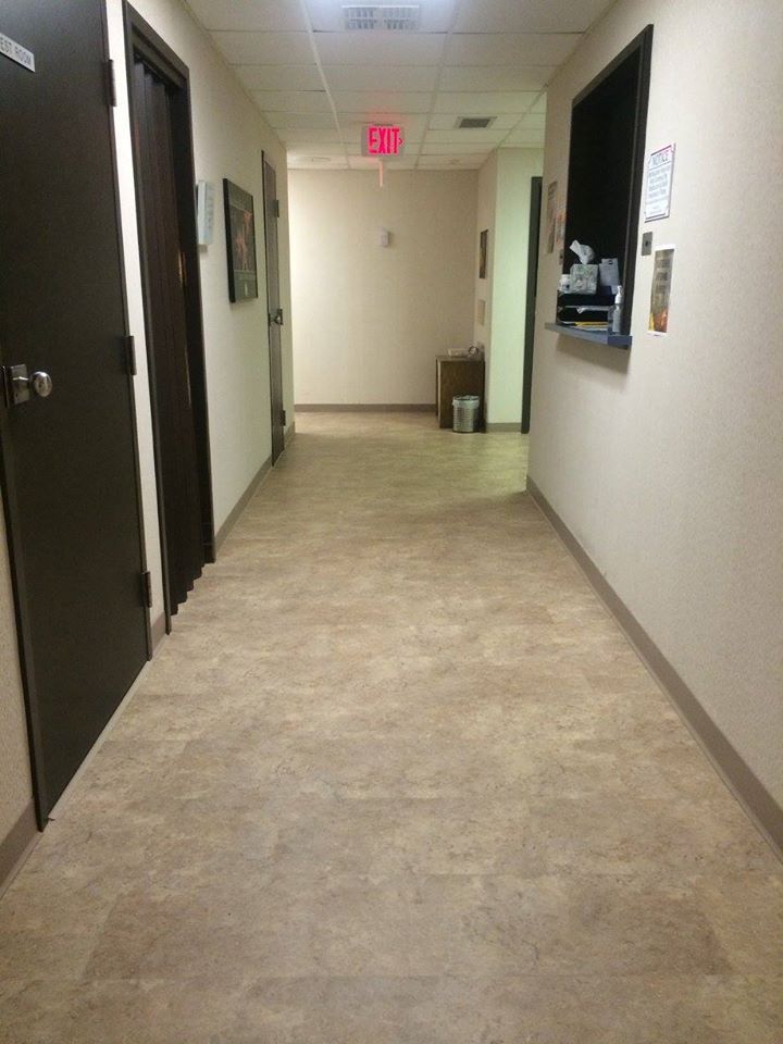 apartment hallway with tiles flooring
