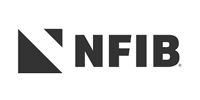 NFIB logo: Dark gray stylized 