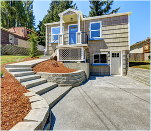 Concrete walkway