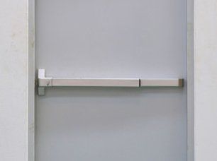 White emergency door