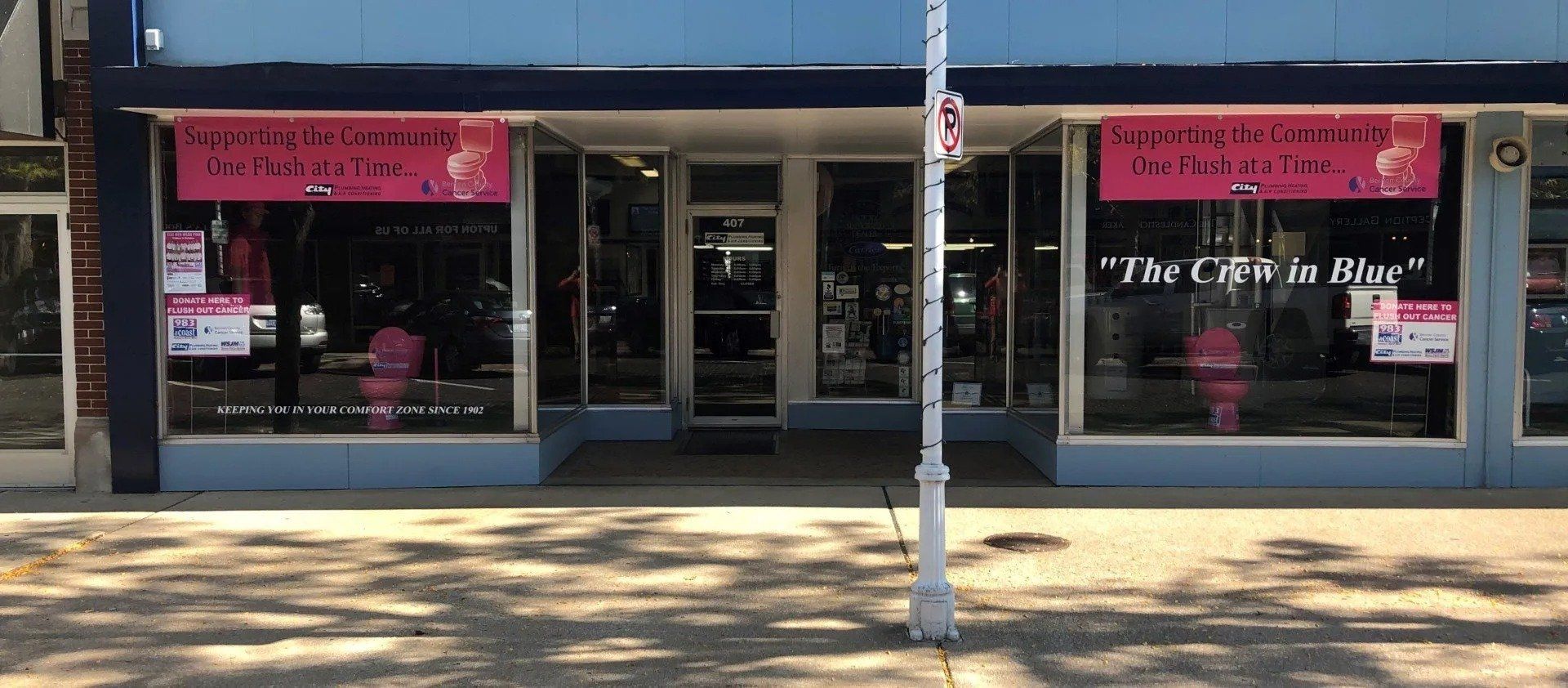 Front of store