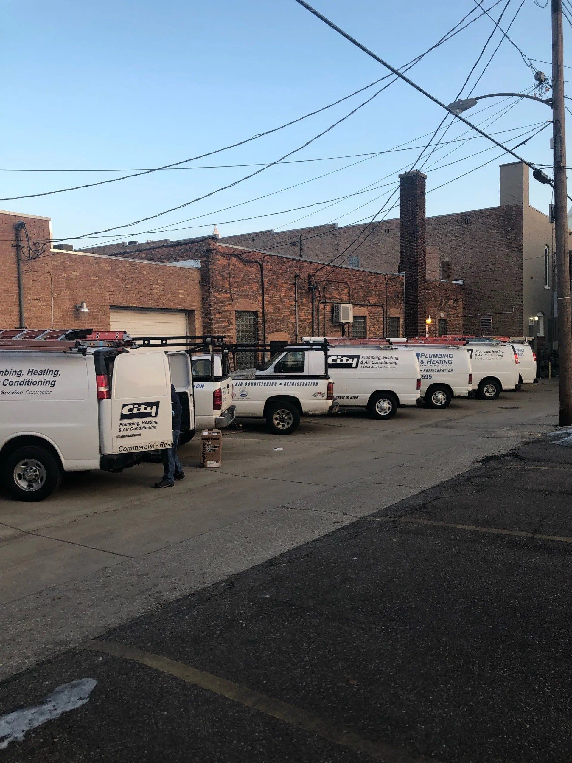 Company trucks