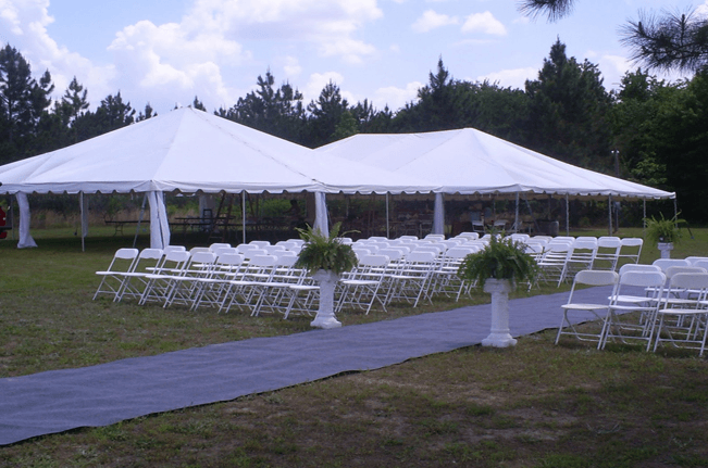 White wedding tent