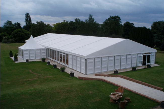 Large white tent