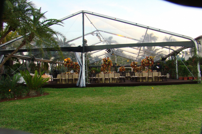 Clear tent