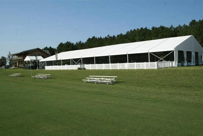 Long white tent