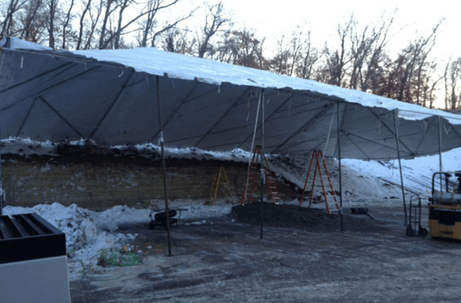 Construction tent