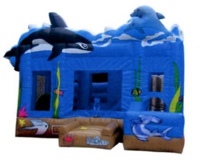 Inflatable shark house