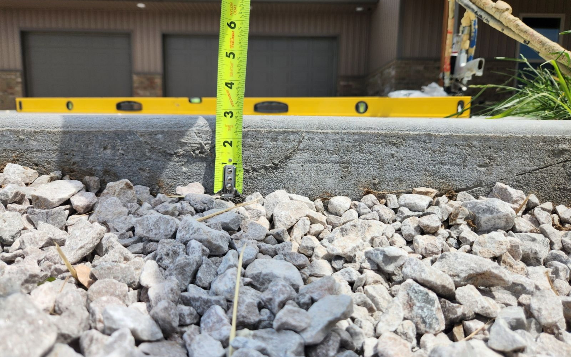 Concrete driveway