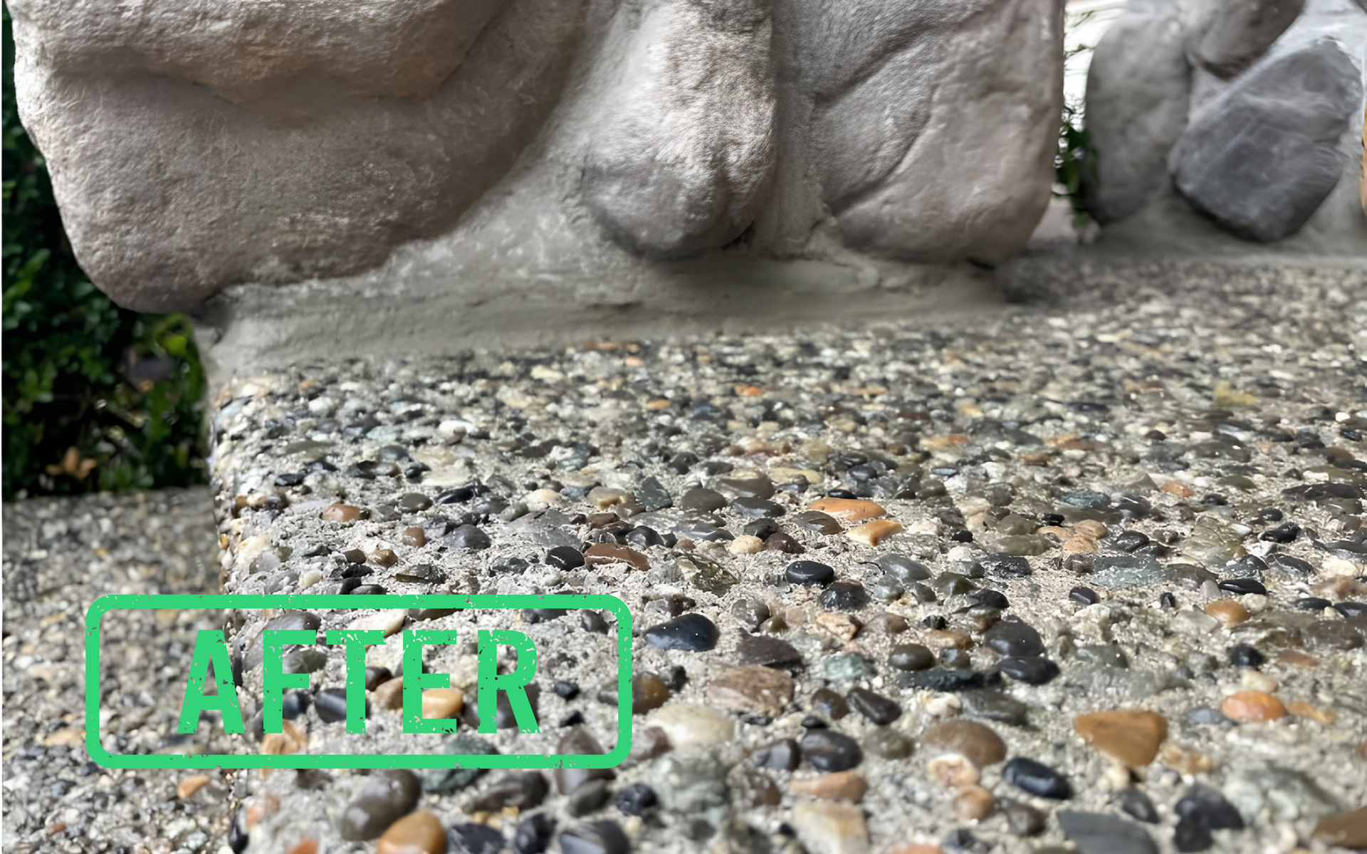Close-up of stone and concrete surface