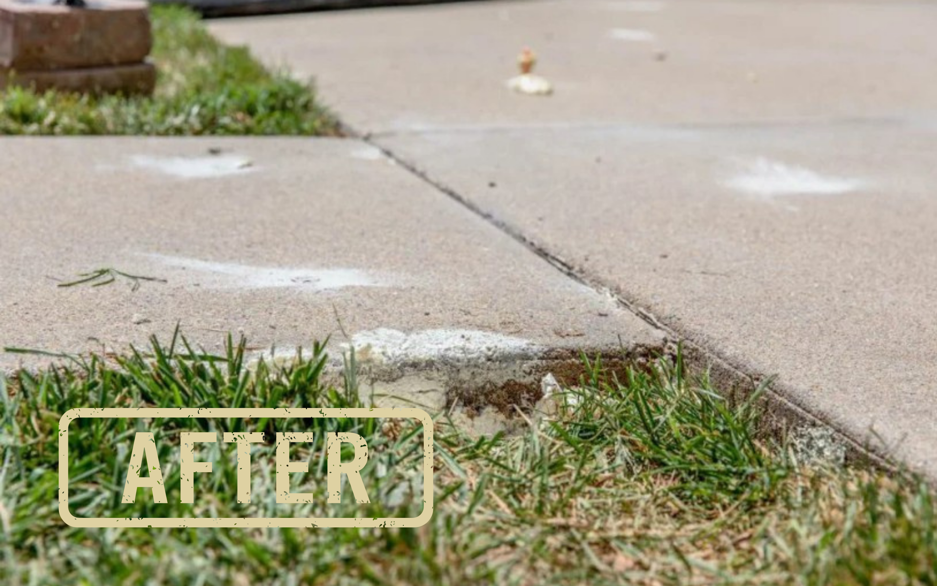Concrete sidewalk