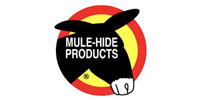 Logo featuring a black mule silhouette on a yellow circle with a red border, labeled with the text 