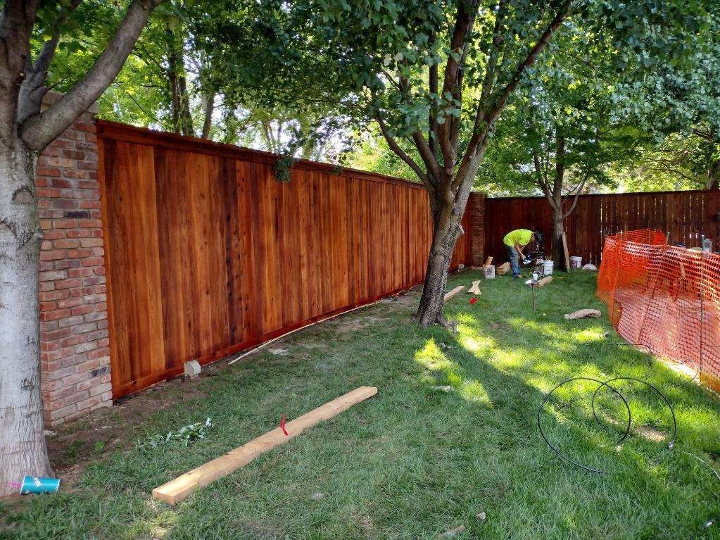 Wooden fence