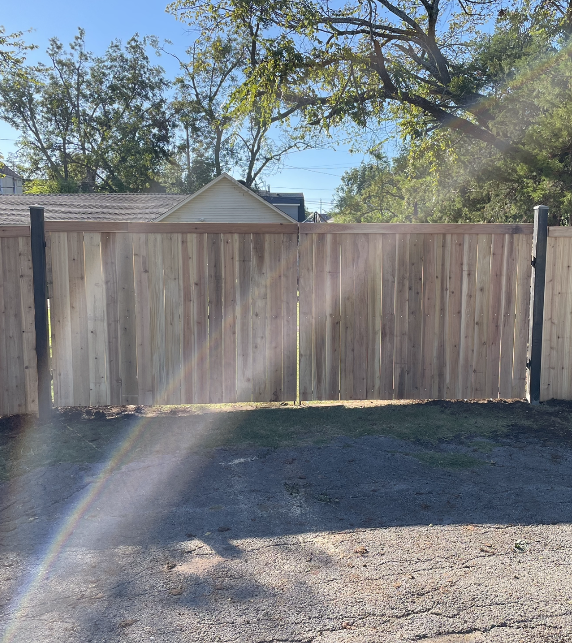 Affordable wood fence installation