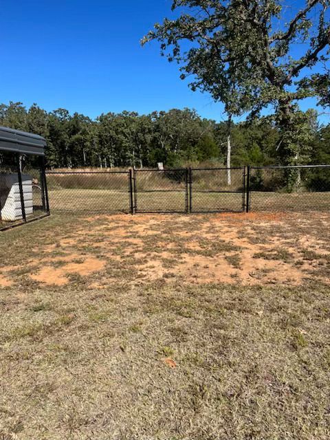 Chain link fence installation