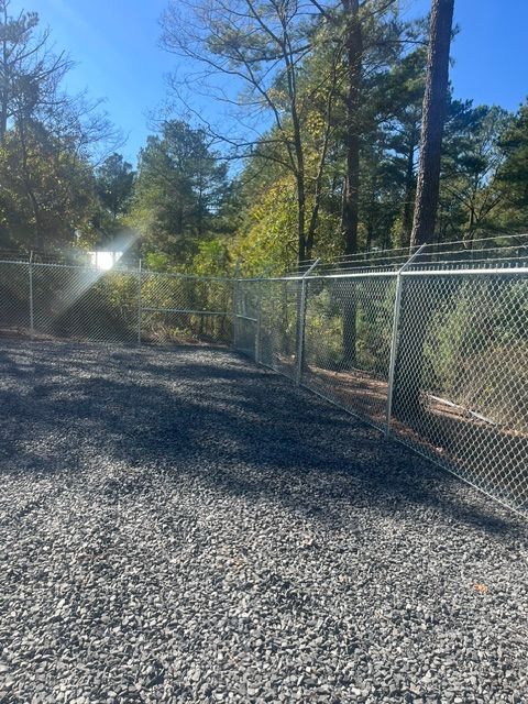 Chain link fencing
