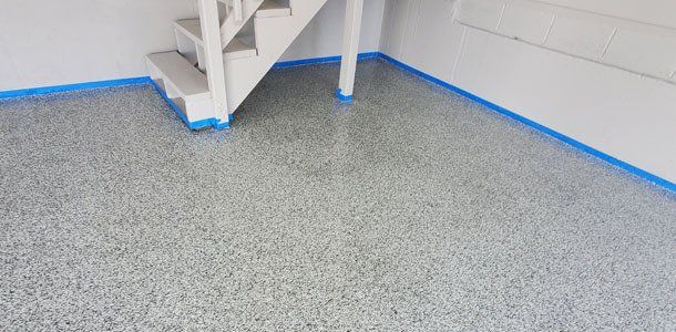 Residential floor coating install