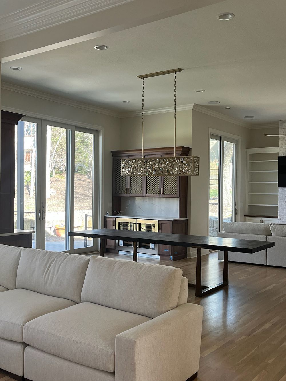 Modern open-concept living room